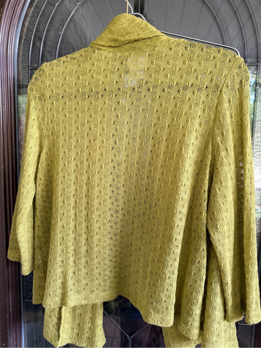 Ruby Rd. Open-Front Cardigan in Mustard - Picture 3 of 3